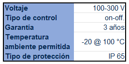 Lámpara UV-C de inducción para cuartos fríos